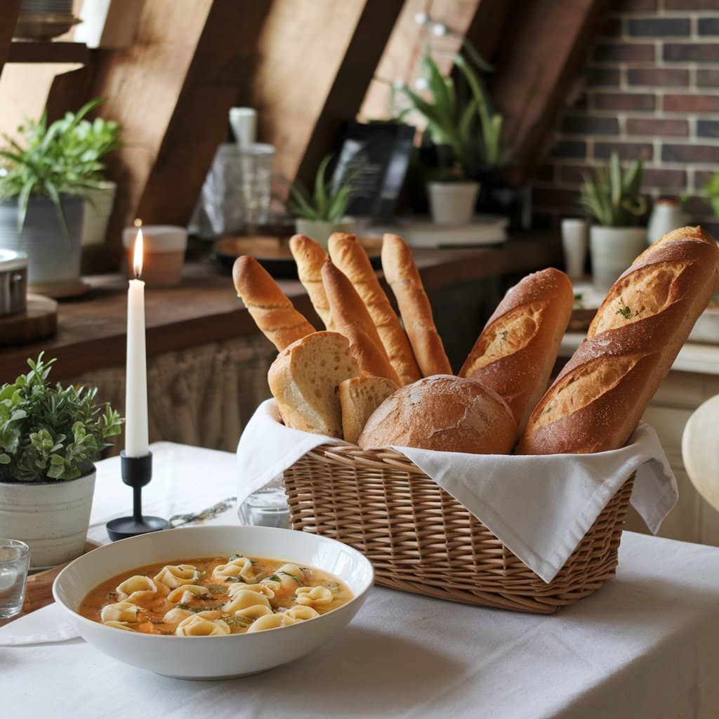 What Is a Good Side for Tortellini Soup? breadsticks as sides for tortellini soup.